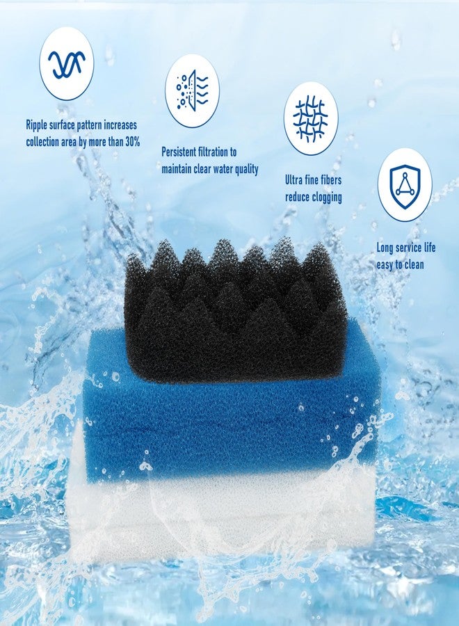KAKAPEOPLE Bio Foam for Fluval 106/107 Value Pack,10 pc Replacement Filter Media - Image 3